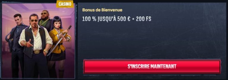 Mafia Casino bonus bienvenue