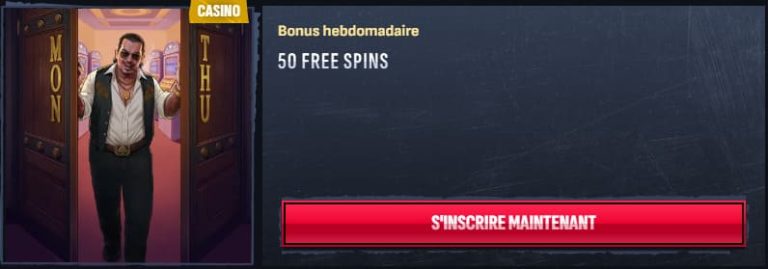 Mafia Casino bonus hebdomadaire